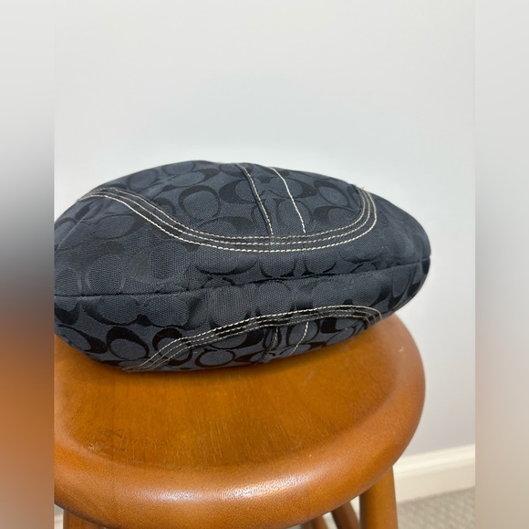 Coach soho hobo signature black larger croissant woven strap nickel hardware - Picture 6 of 12